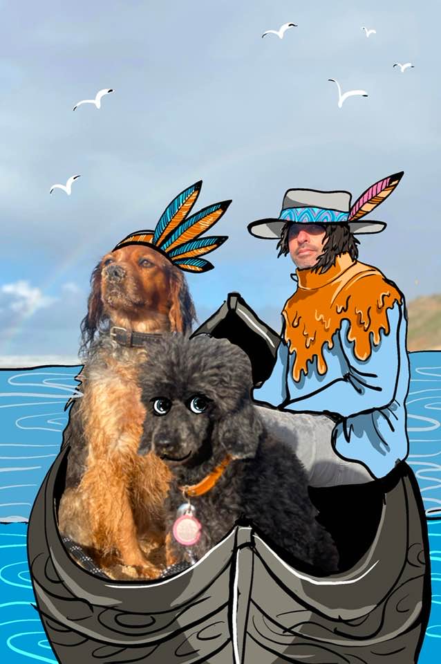 With Bea and Daisy on the Antlatic Ocean