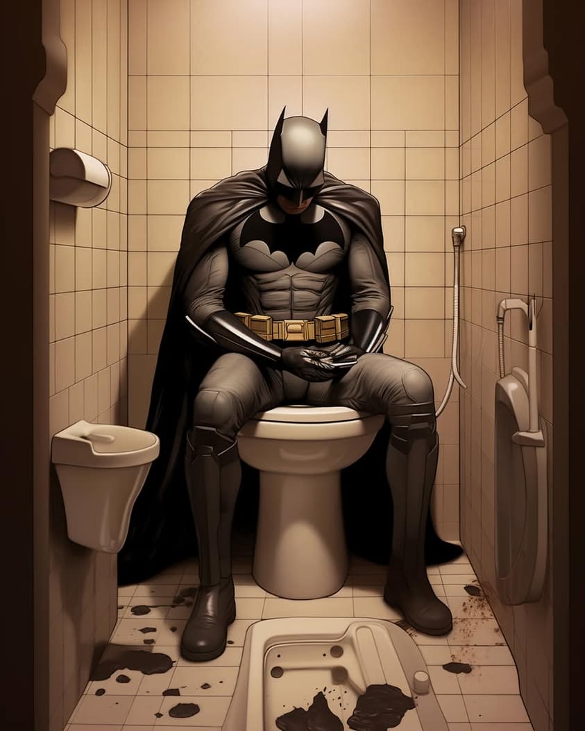 𝐁𝐚𝐭𝐫𝐨𝐨𝐦 (Forgive the filth, it’s MJ’s idea) **photo of batman…