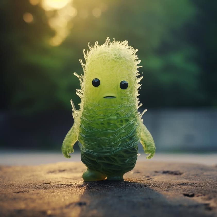 𝓒𝓾𝓽𝓮𝓬𝓾𝓶𝓫𝓮𝓻 Prompt: **photography:: the cutest green cucumber, in the style…