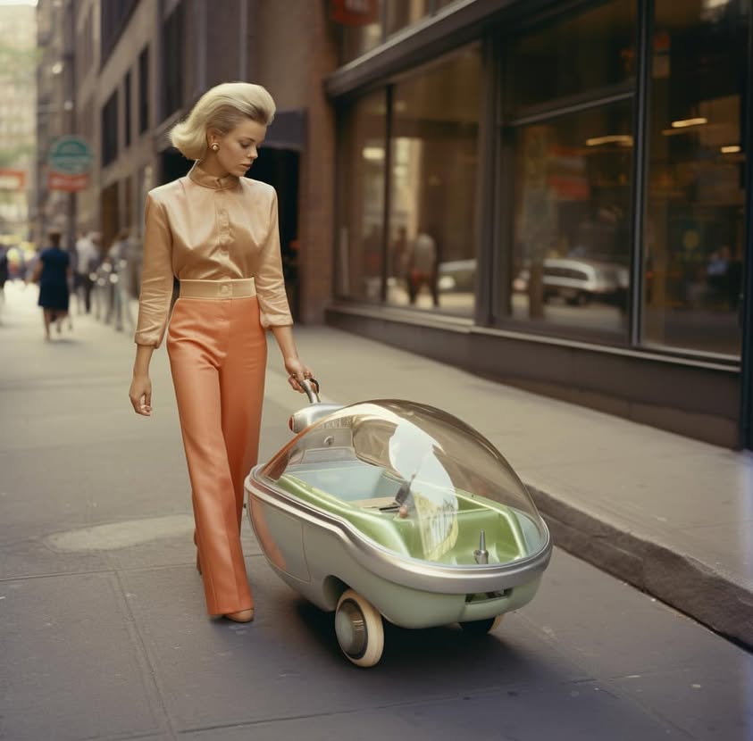 Back to the future (Prompts in caption)