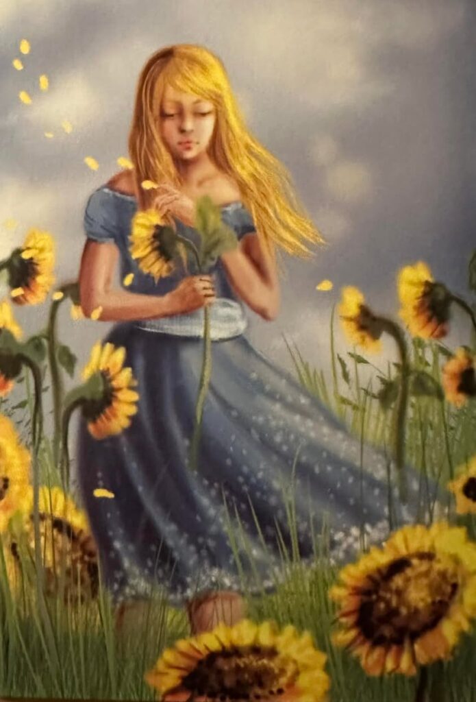 My friend Iza Koltan painted (Adobe, manually) the initial painting,…