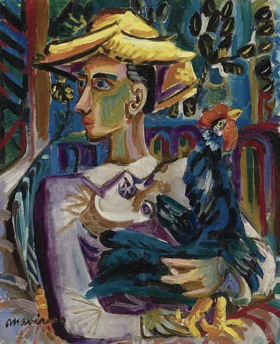 On the right “Untitled” (1912-1990) by Mariano Rodriguez, a celebrated…