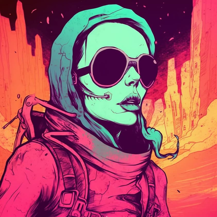 Loved the colors Midjourney (Tokens included also the following: neon…