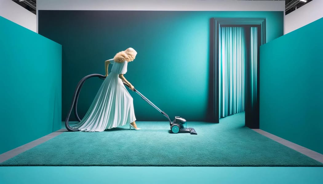 24/7 Inspired by Jennifer Rubell’s live art, “Ivanka Vacuuming” interactive…