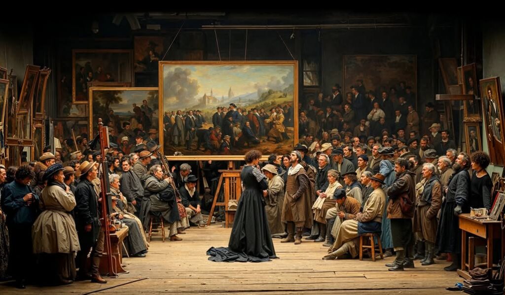 In 1863 Paris, the Salon des Refusés became a historic…