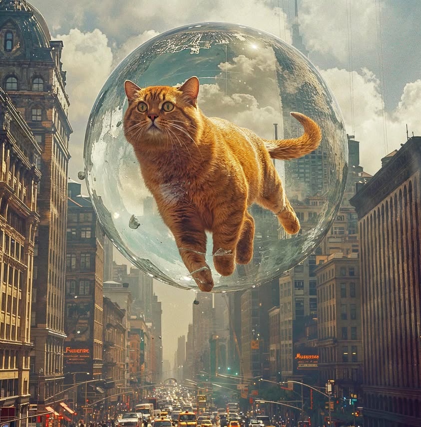 “A bubble is a delicate thing, so transparent and temporary,…