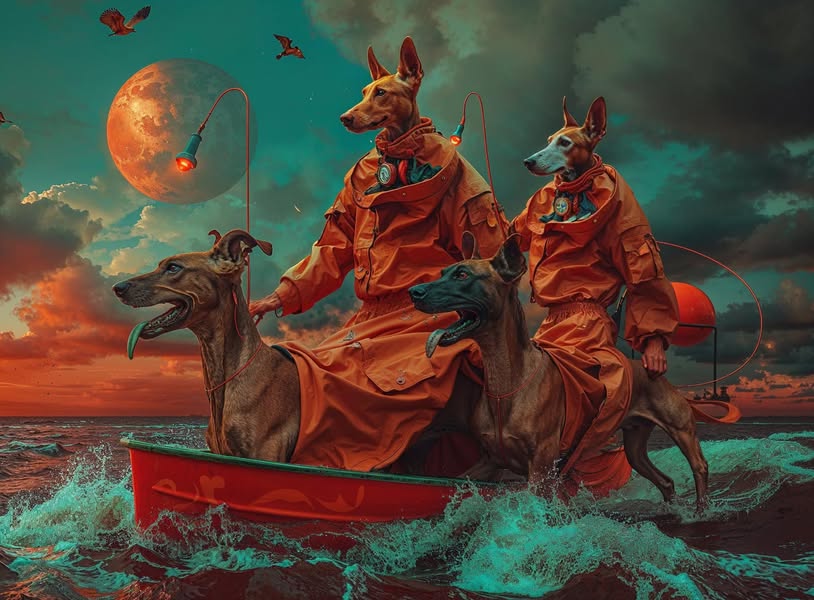 The shore whispers to a dreaming, dark-beating heart.