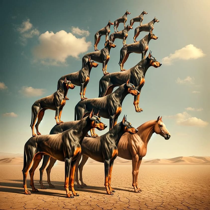 Pyramid of Paws [Print available on my site: https://gilalter.com/products/pyramid-of-paws ]