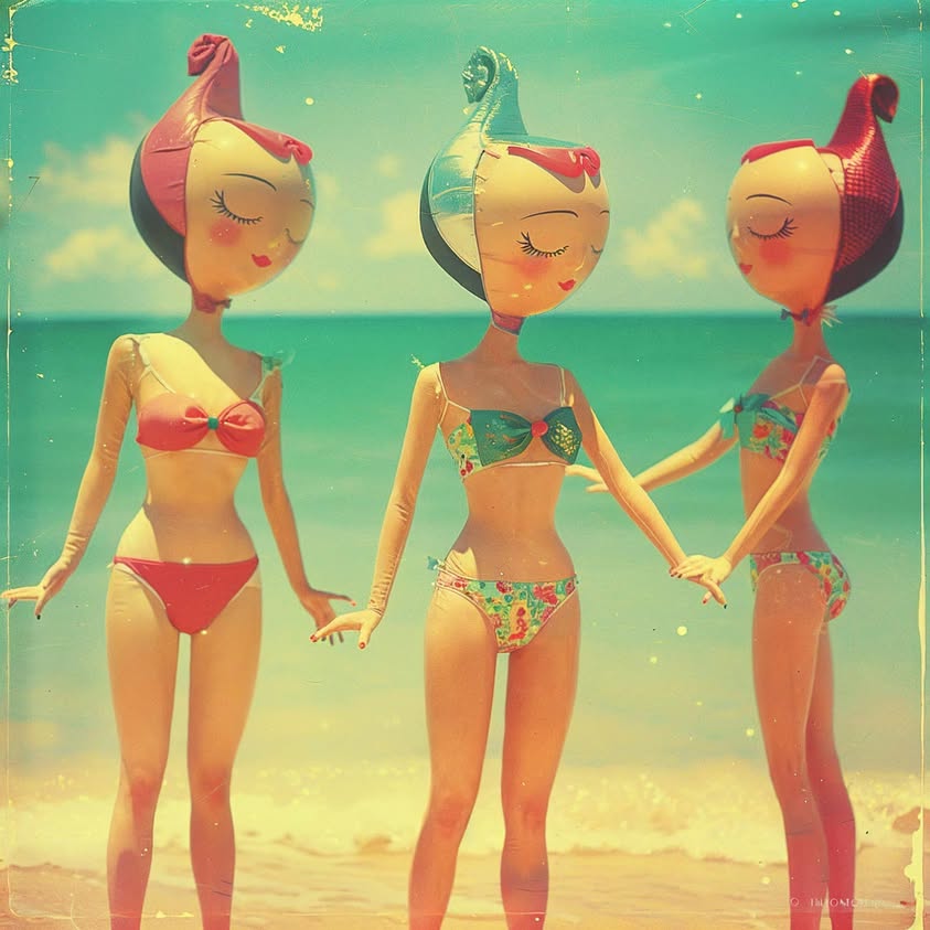 [Print available on my website: https://gilalter.com/products/beach-balloons]