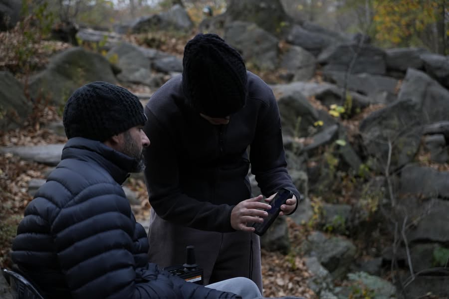 “Check this out – my phone says we’ve walked 9,000…