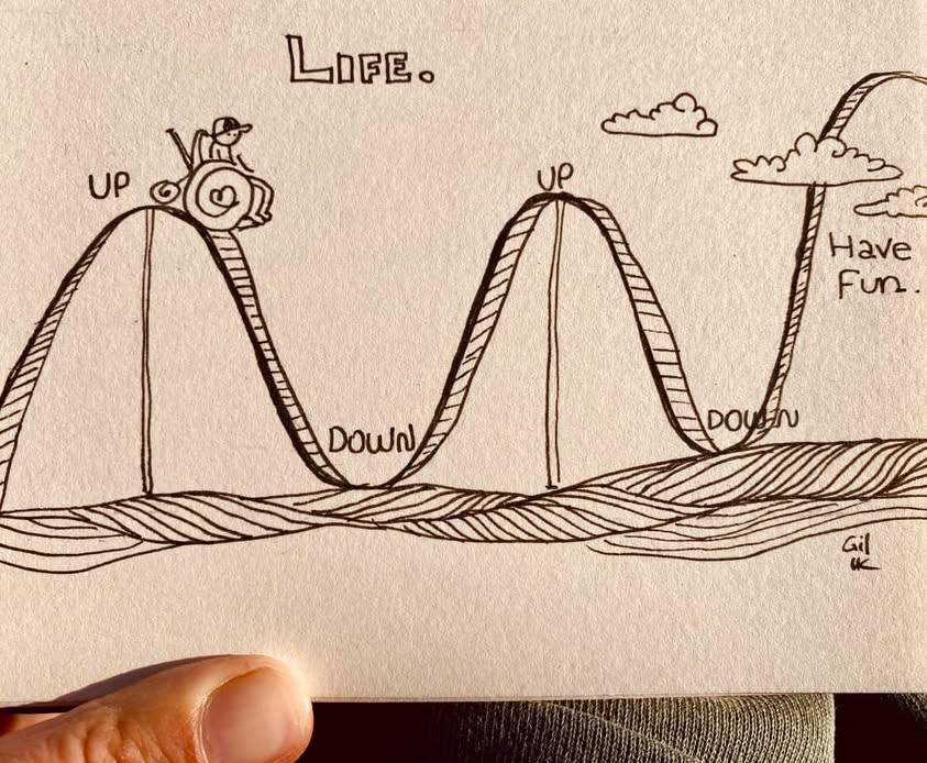 Some hills feel endless, but momentum always kicks in…