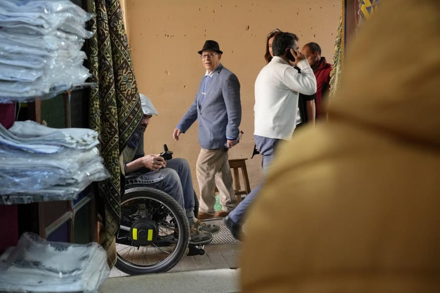 In the alleys of Fez, holding still while the medina…