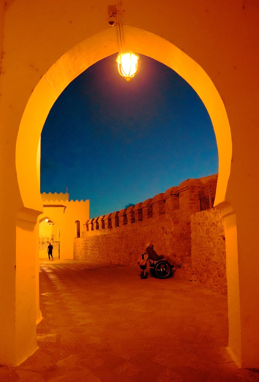 I stopped where the light hit stone. Not because I…