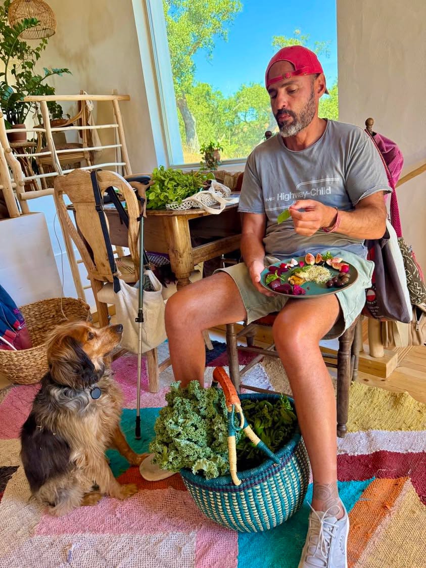 I sleep ~okay. I eat. I drink water. I get…