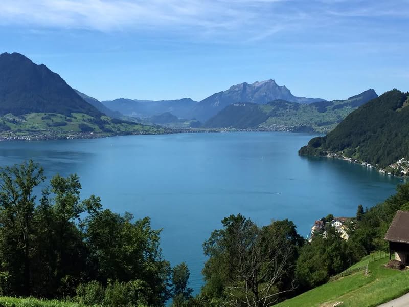 Open Road, Open Skies: A Rider’s Serene Stop Amidst Alpine Majesty